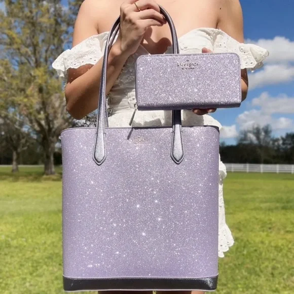 Kate Spade Shoulder Tote Bag Handbag + Wallet - Picture 1 of 5